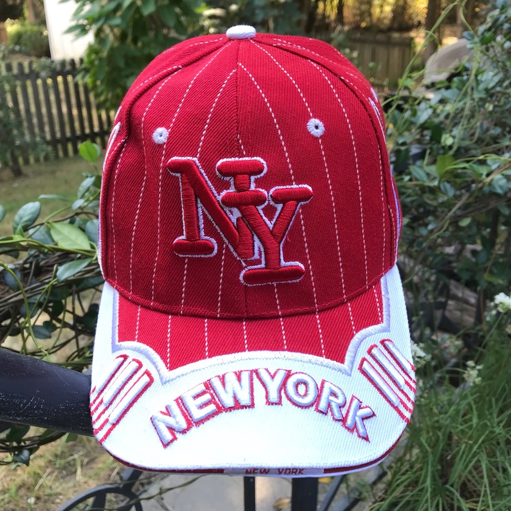 Striking Red & White NY Ball Cap
